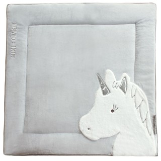 Tapis de Parc Licorne  - gris - 100 x 100 cm