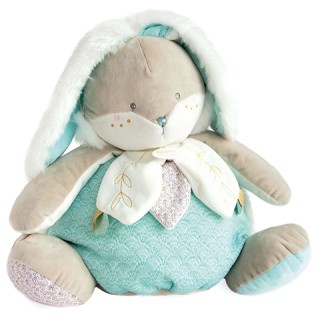 Peluche range pyjama lapin de sucre Vert - 38 cm