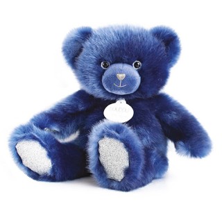 Ours en peluche bleu nuit
