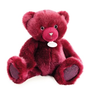 Ours en peluche bois de rose