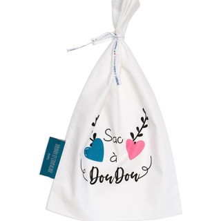Sac à Doudou "Mon Doudou + fort que tout" 22 x 35 cm - Unicef
