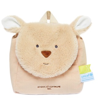 Sac à dos bébé peluche kangourou - 20 x 20 x 10 cm - Unicef