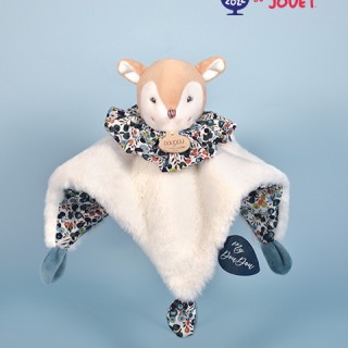 Doudou Faon marron - Cocon - Balle d'éveil - 3 EN 1