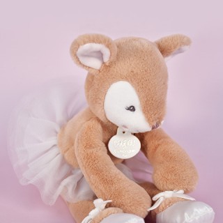 Peluche faon Ballerine beige - 30 cm