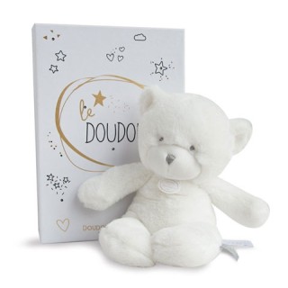 Ours en peluche blanc - 26 cm