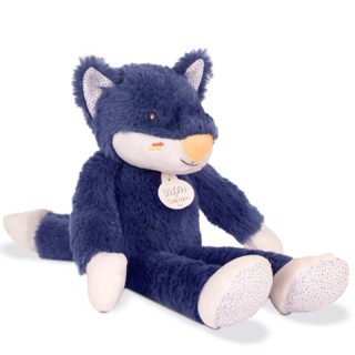 Peluche Loup bleu marine Tiwipi - 30 cm