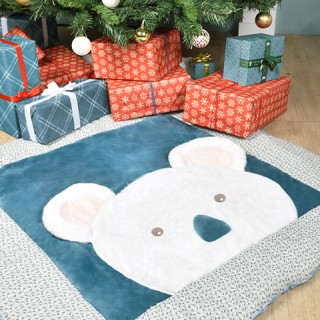 Tapis de Parc koala Yoca  - bleu / vert - 100 x 100 cm