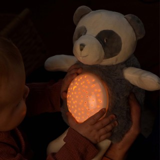 Veilleuse musicale et lumineuse Panda Gris - 20 cm