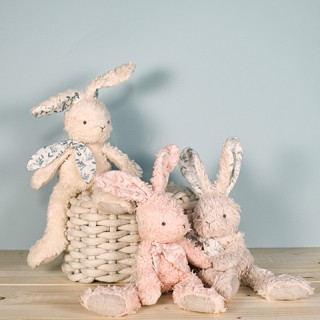 Lapin peluche en coton Bio - 25 cm