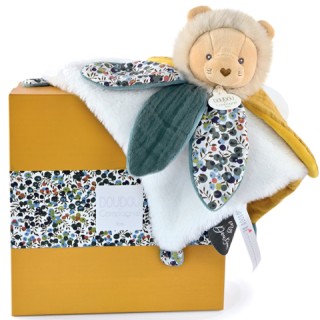 Doudou LION avec pétales - BOH'AIME - 27 cm