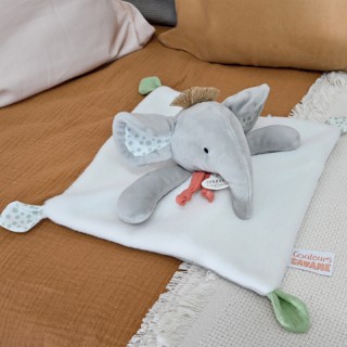 Doudou elephant gris - 25 cm