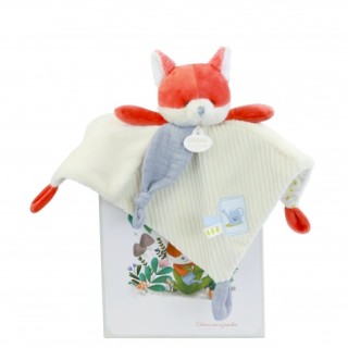 DOUDOU plat Renard Romarin - 27 cm