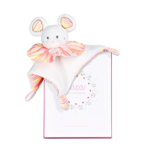 Doudou plat souris - 20cm - les Chouchoux