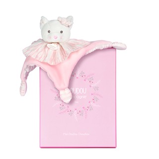 Doudou plat Chat - 20cm - les Chouchoux