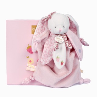 Lapin Vanille - Fraise Doudou - 25 cm