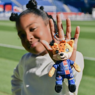 Porte clé PSG - Mascotte Germain Le Lynx -15 cm