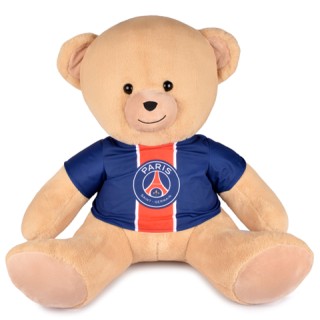 Ours en peluche geant avec maillot PSG - 60 cm