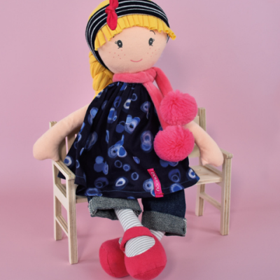 Poupée de chiffon Lulubelle -- Les Canailles de Doudou - 36 cm