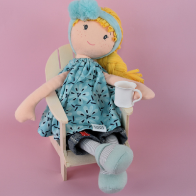 Poupée de chiffon Evy - Les Canailles de Doudou  - 36 cm