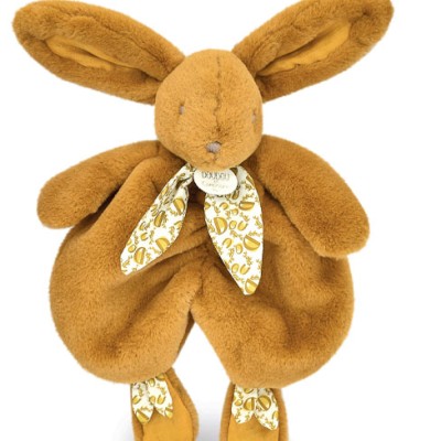Lapin DOUDOU® - Doudou lapin  Jaune moutarde - 29 cm