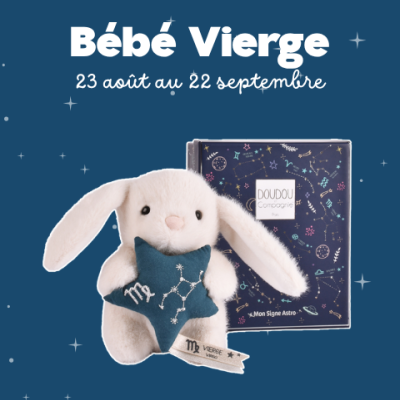 DOUDOU ASTRO - Vierge - 12 cm