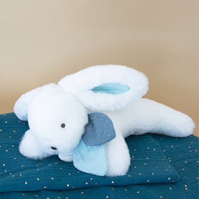 Coffret Pantin Lapin bleu - Happy Pop - 25 cm