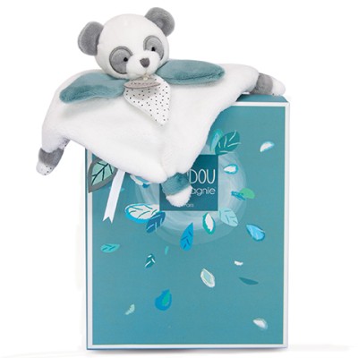 Mini doudou Panda gris - 20 cm