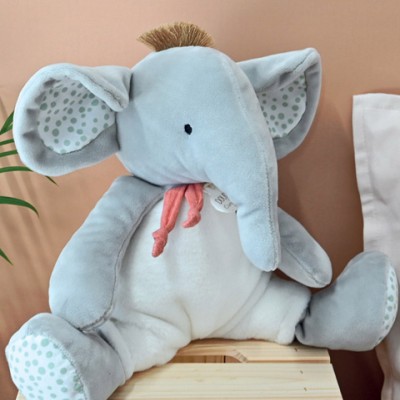 Doudou elephant gris - 30 cm