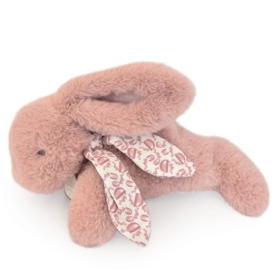 Lapin DOUDOU® - Peluche lapin Rose poudré - 25 cm