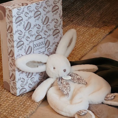 Lapin DOUDOU® - Doudou lapin Blanc - 29 cm