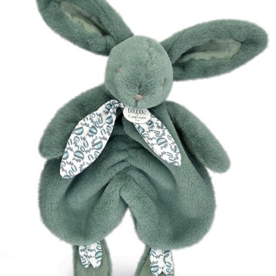 Lapin DOUDOU® - Doudou lapin Vert - 29 cm