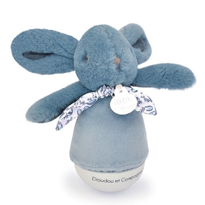 Veilleuse bebe musicale Culbuto bleue - 16 cm