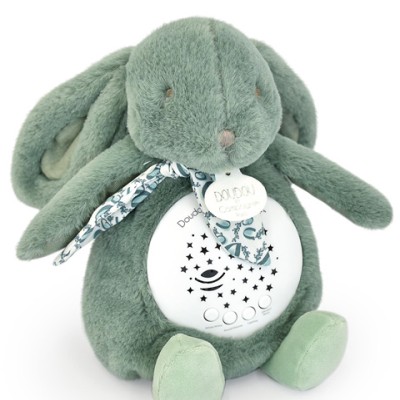 Veilleuse Lapin Musicale Projection mur avec chansons Douces - Vert