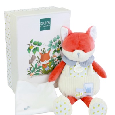 Pantin doudou® Renard - Romarin - 28 cm