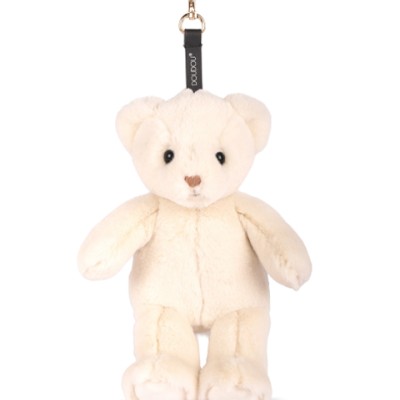 porte clé - Bijou de sac Ours peluche - 20 cm - Ivoire