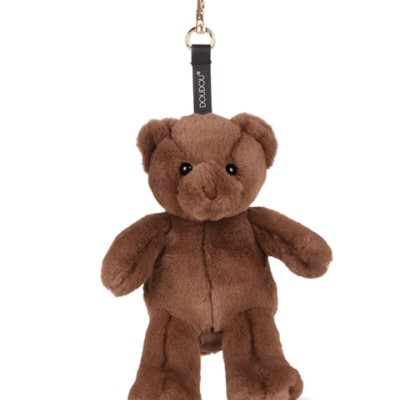 porte clé - Bijou de sac Ours peluche - 20 cm - Marron