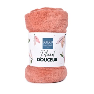 Plaid douceur  70*100 cm - Terracotta