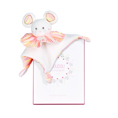 Doudou plat souris - 20cm - les Chouchoux