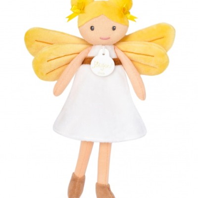 Poupée souple Fée Aurore -  Blanche et Jaune - 25 cm