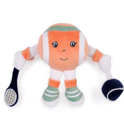 Peluche Roland-Garros -Madame Balle orange – 17 cm