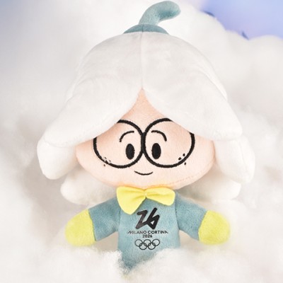 Peluche Mascotte GENIUS FLO - Jeux Olympiques Milano-Cortina 2026 - 20 cm