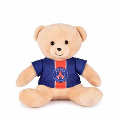 Ours en peluche avec maillot PSG - 15 cm