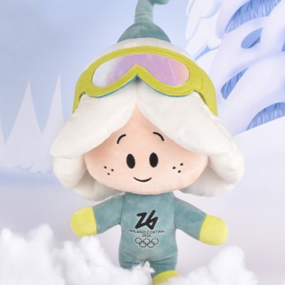 Peluche Mascotte SPORT FLO - Jeux Olympiques Milano-Cortina 2026 - 30 cm