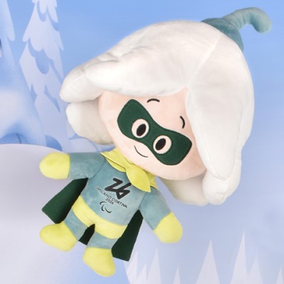 Peluche Mascotte SUPER FLO - Jeux Paralympiques Milano-Cortina 2026 - 30 cm