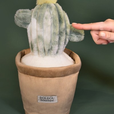 Peluche fleur- Cactus vert 25 cm
