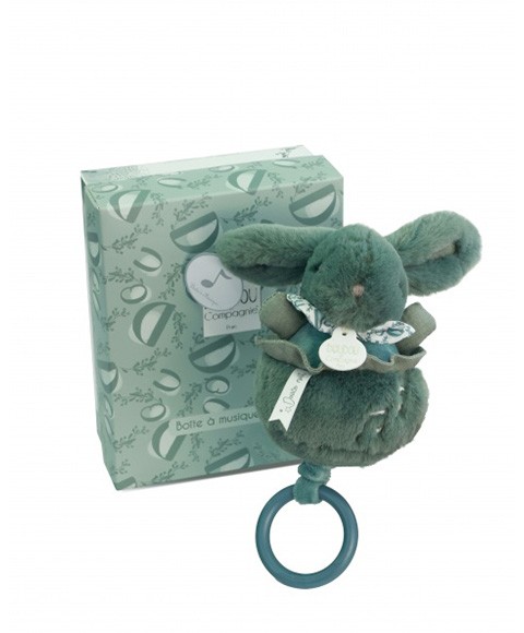 Lapin DOUDOU® - Boite à musique Verte