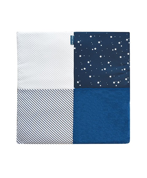 tapis carré  bleu pour bébé