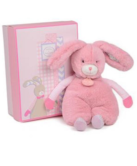 Peluche lapin rose Les Choupidoux - 24 cm