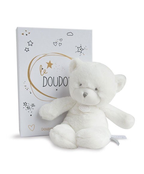 Ours en peluche blanc - 26 cm