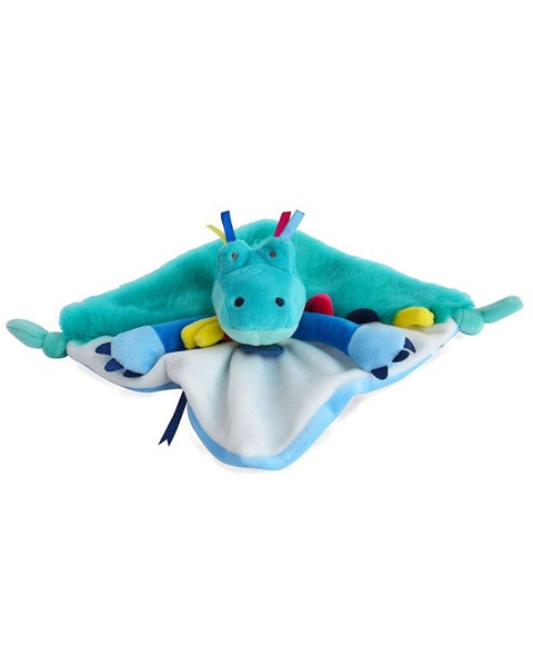 doudou plat crocodile vert